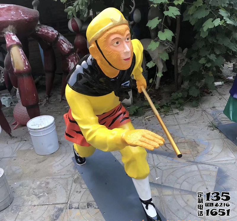 兒童游樂(lè)場(chǎng)擺放玻璃鋼卡通孫悟空神話人物雕塑 兒童游樂(lè)場(chǎng)擺放玻璃鋼卡通孫悟空神話人物雕塑